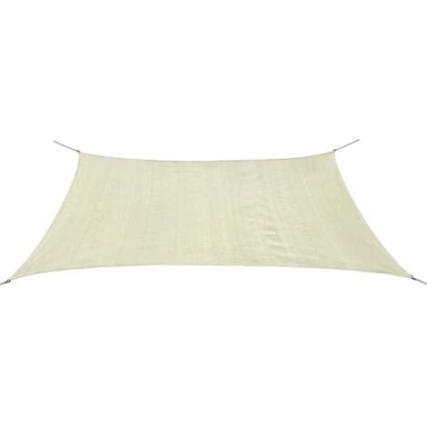 Parasol en PEHD rectangulaire 2x4 m crème