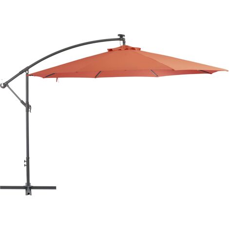 VidaXL Parasol Déporté En Terracotta, En Acier Avec