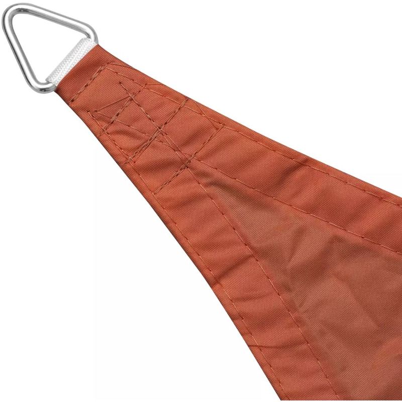 Parasol en tissu Oxford rectangulaire terracotta 4x6 m