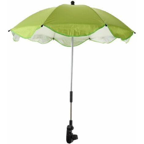 Parasol et parapluie Parasol de camping en plein air avec pince réglable - Vert