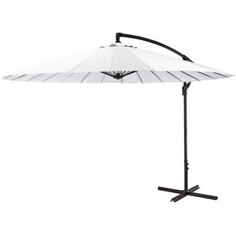 PARASOL EXCENTRICO ALTURA MAXIMA 3m Ø300cm COLOR: BLANCO