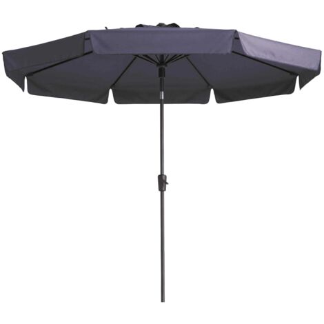 Parasol Flores Luxe 300cm Rond Pare-soleil Jardin Terrasse Multicolore Madison