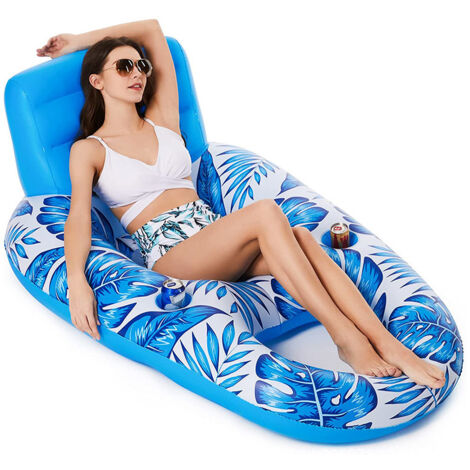 Parasol gonflable, banc en forme de U, dossier de piscine, chaise longue, rangées flottantes