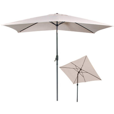 Parasol inclinable 200x300 cm sable - PALERMO