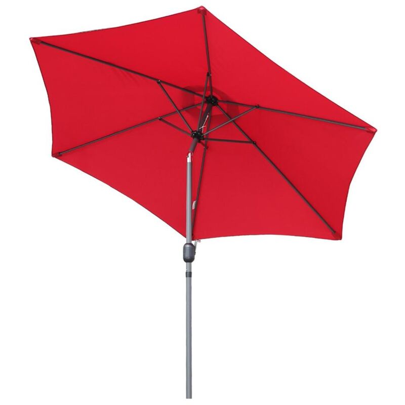 

Parasol Inclinable 270cm Acero inoxidable, aluminio y poliéster Rojo