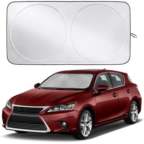 Parasol interior plegable para parabrisas de coche, con protección UV, apto para la mayoría de parasoles de coche.
