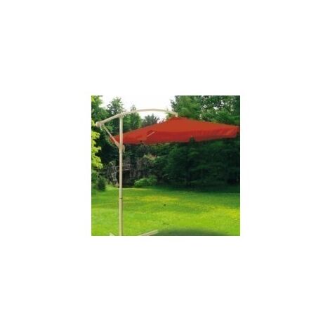 Parasol Jardin 3Mt Lateral Natuur Aluminio Terra S/Fald