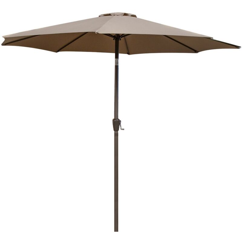 

Lolahome - Parasol jardín Stella con ventilación topo de aluminio de Ø350 cm