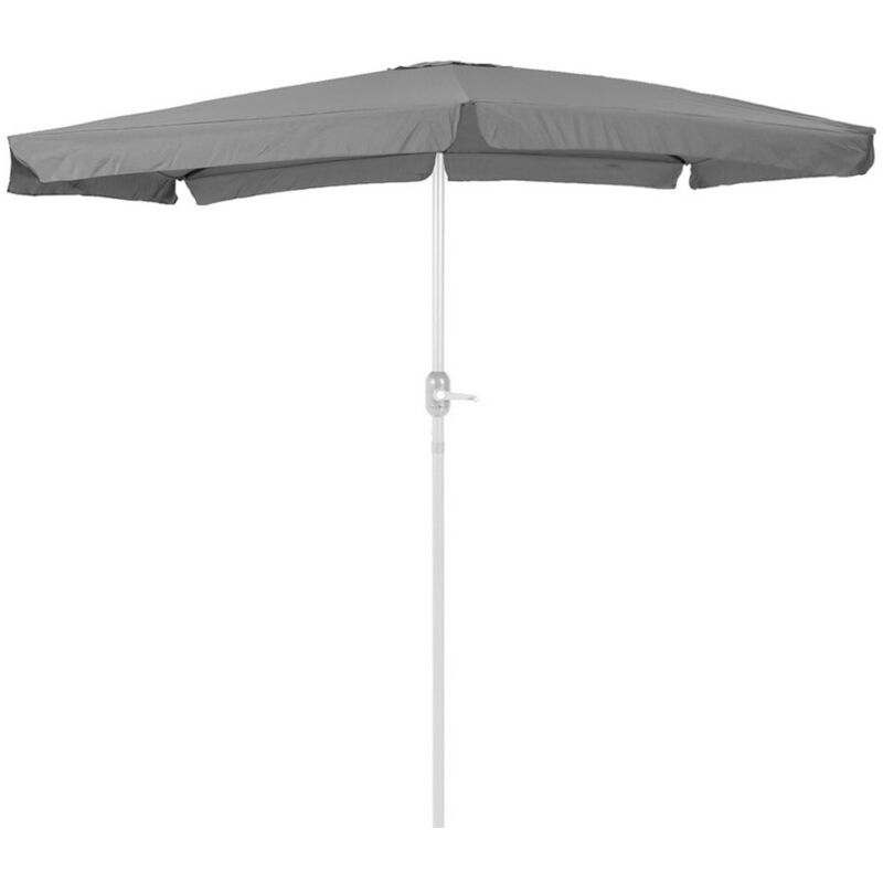 

Lolahome - Parasol jardín con ventilación gris de aluminio de 200 cm