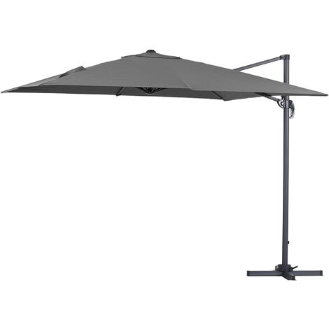 Parasol jardin déporté "Sun 3" - 3 x 3 m - Gris