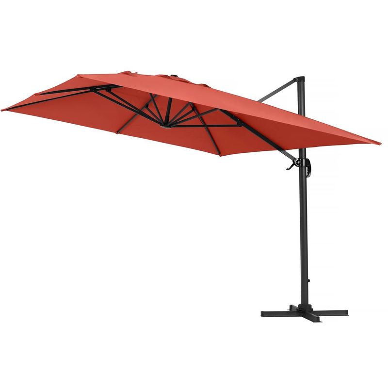 

Parasol Lateral de jardín en aluminio - Sun 4- Rectangular- 3 x 4 m - Rojo