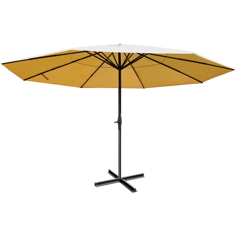 Parasol aluminium Meran Pro ø 5m, crème