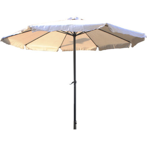 PARASOL METAL 48 MM MANIVELA 3 MT BEIGE