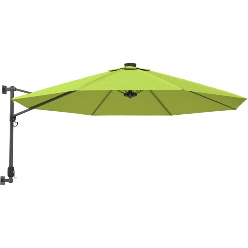 Parasol mural d'extérieur 290 cm vert