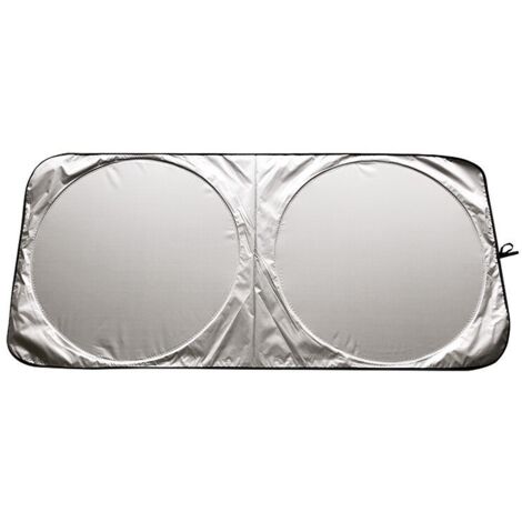 Parasol para coche, parasol delantero, protección UV, aislamiento térmico y solar, parasol plegable para coche, color plata (150 x 70 cm)