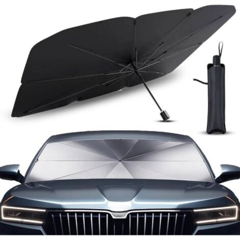 Parasol para parabrisas delantero de coche, sombrilla para SUV y camión, parasol resistente para parabrisas delantero de coche (125 x 65 cm)