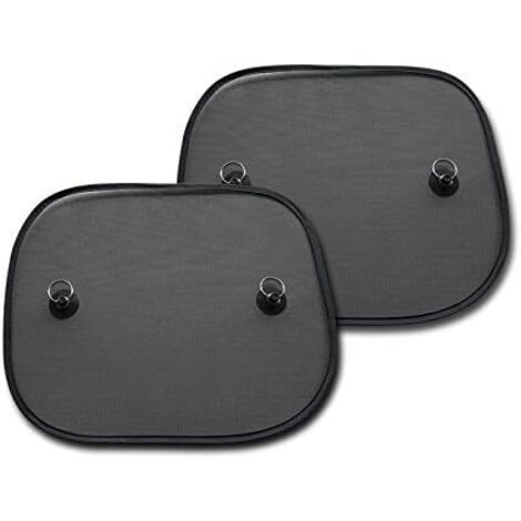 Parasol para ventana interior de coche, protección solar de malla de doble capa para proteger a tu bebé del sol y los rayos UV (44 x 36 cm, 2 unidades).