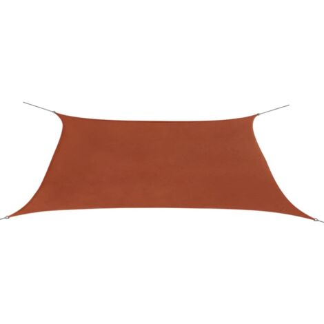 Parasol - Parasol de Jardin Voile d'ombrage en tissu Oxford rectangulaire 2 x 4 m Ocre marron BV458393