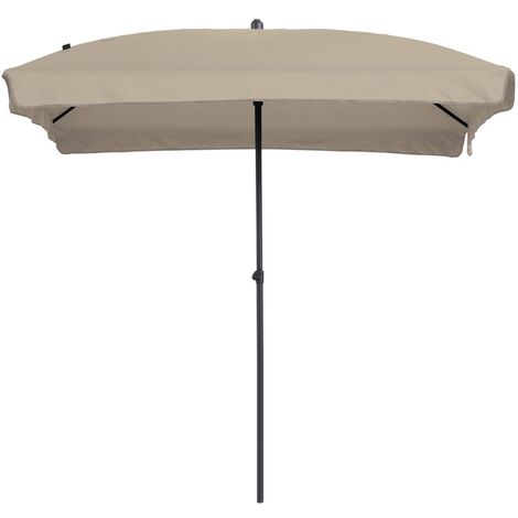 Parasol Rectangulaire Sauge Inclinable Jardin Terrasse Multicolore Madison