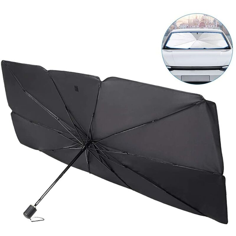 

Parasol plegable para parabrisas de coche - Protección UV y térmica 79 * 130 * 145cm