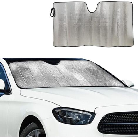 Parasol plegable para parabrisas de coche, protección UV y contra el calor, apto para la mayoría de vehículos, 130 x 60 cm.