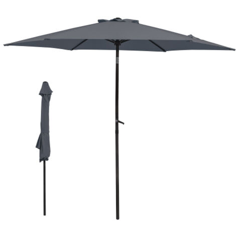 Parasol pliable 270 cm de diamètre, idéal pour extérieur : balcon, jardin, terrasse et plage, protection solaire pratique et compacte.