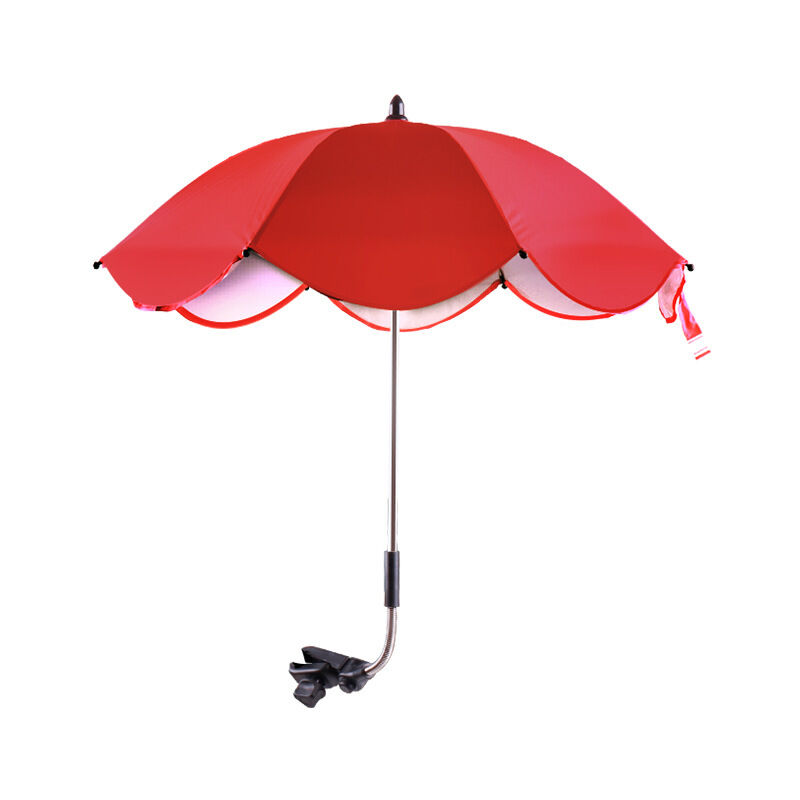 Oylda - Parasol Réglable Détachable Parapluie Parapluie Pliant Portable (rouge)
