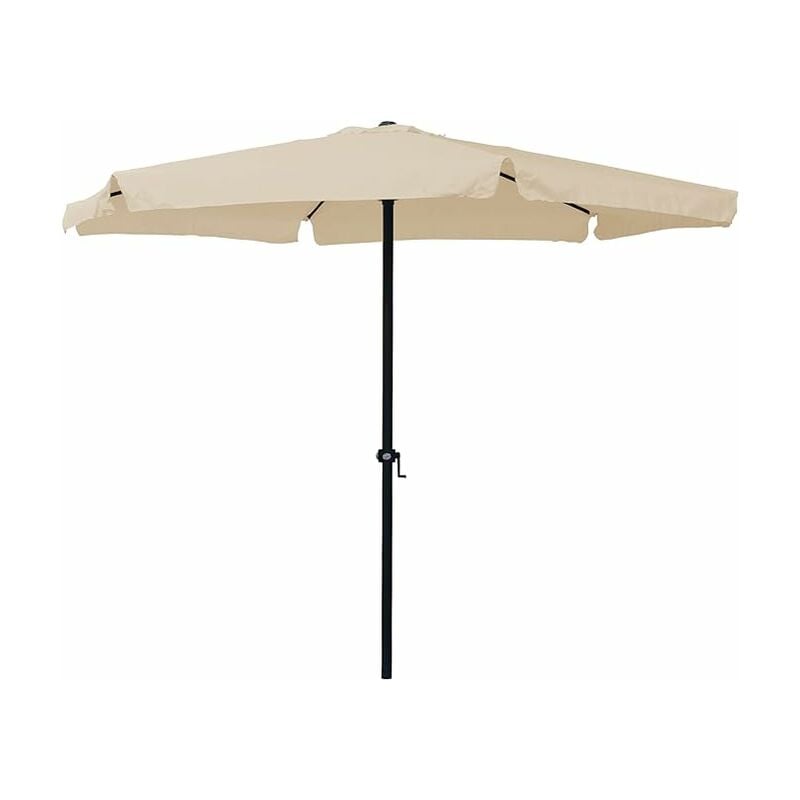 Parasol ø 3 m x 2,4 h mt écru
