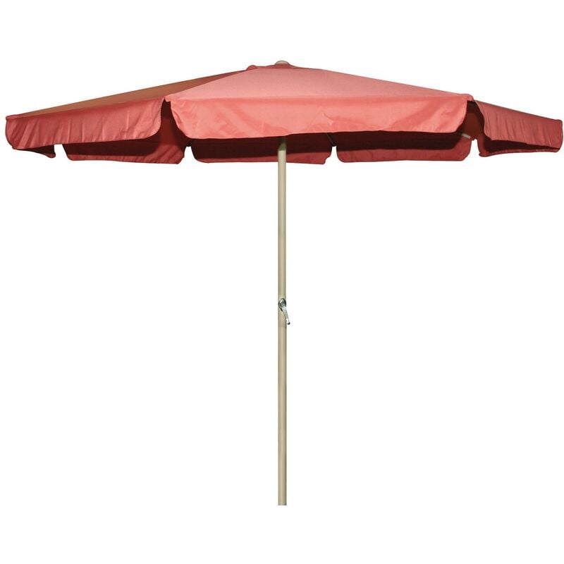 Parapluie rond en aluminium avec 350 cm Salmone Garden Deluxe Collection Edge