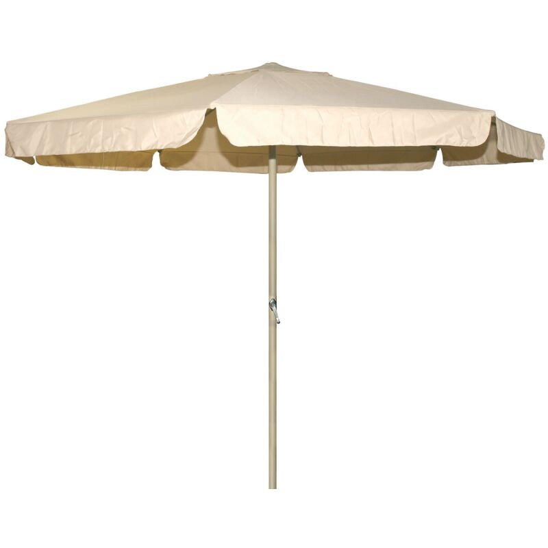 Parapluie en aluminium avec bordure beige 350cm Garden Deluxe Collection