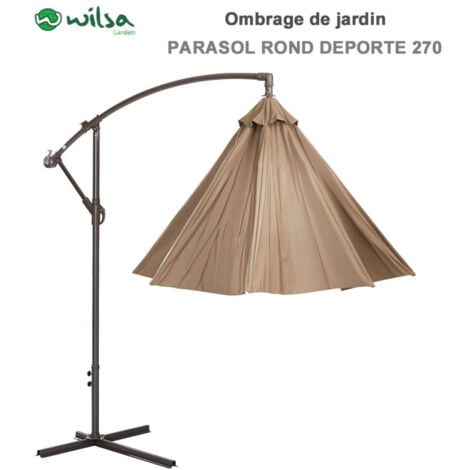 Parasol rond déporté 270 cm Wilsa Garden
