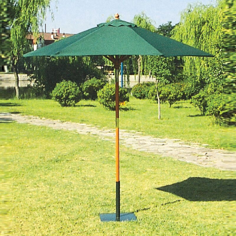 Parasol rond en bois mt.2,50 couleur verte - Salon