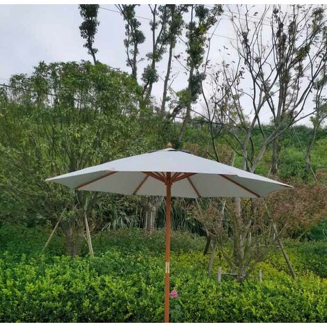 Parasol Self-Assembly - W270 x D74 x H98 - Polyester - Grey