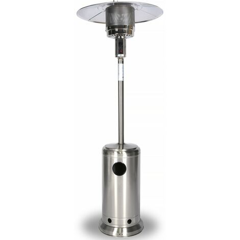 Parasol solar con calefacción de gas 13 KW - Acero