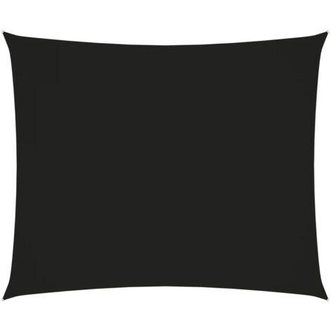 Parasol terrasse - vidaXL Voile de parasol tissu oxford rectangulaire 3,5x4,5 m noir - Parasol balcon