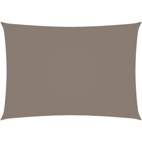 Parasol terrasse - vidaXL Voile de parasol tissu oxford rectangulaire 3,5x4,5 m taupe - Parasol balcon