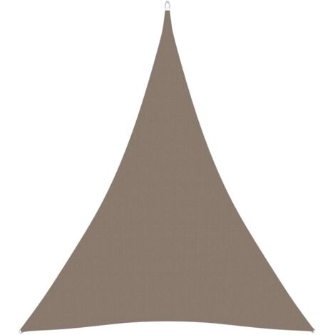 Parasol terrasse - vidaXL Voile de parasol tissu oxford triangulaire 4x5x5 m taupe - Parasol balcon