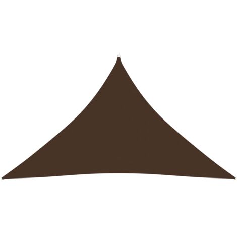 Parasol terrasse - vidaXL Voile de parasol tissu oxford triangulaire 5x5x6 m marron - Parasol balcon