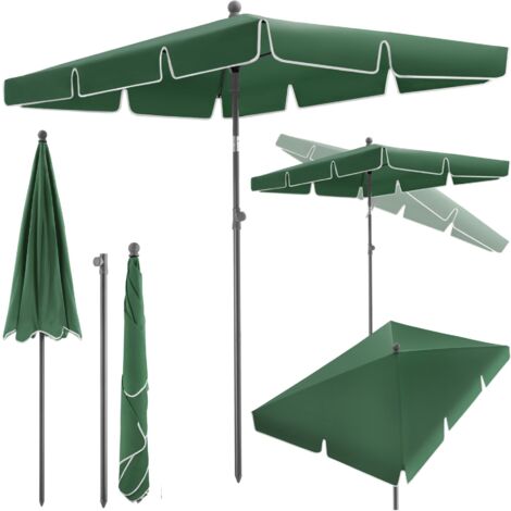 Parasol VANESSA 200 x 125 cm réglable en hauteur et inclinable - parasol jardin, parasol deporté, parasol de balcon