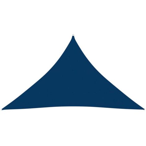 Parasol vela de sombra triangular de tela Oxford 5 x 5 x 6 m azul 020009914