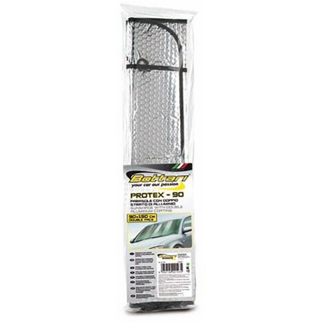 PARASOL VOITURE DOUBLE FACE ALUMINIUM - 90X150 CM