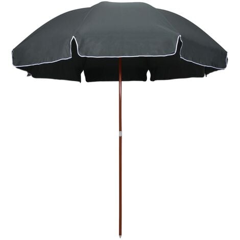 Parasol with Steel Pole 300 cm Anthracite