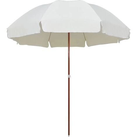 Parasol with Steel Pole 300 cm Sand