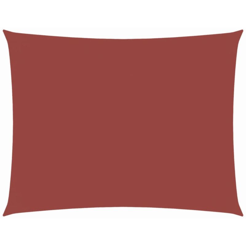 FAMIROSA Parasole a Vela Oxford Rettangolare 4x6 m Terracotta