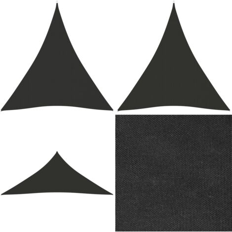Parasole a Vela Oxford Triangolare 4x5x5 m Antracite - Tenda parasole - Protezione dal sole