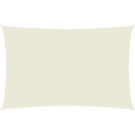 Parasole a vela,Vele ombreggianti,Tenda Parasole Giardino Oxford Rettangolare 2x5 m Crema BEVS207716 BonneVie
