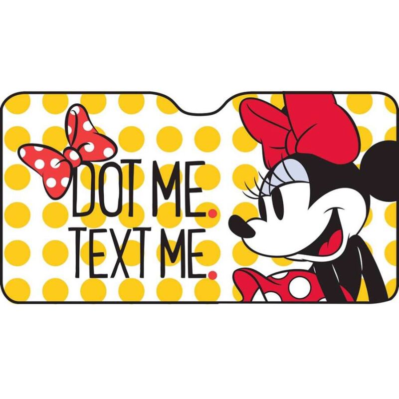 Image of Minnie Mouse - Parasole anteriore parabrezza auto suv 150x80 cm Minnie cartoni bambine