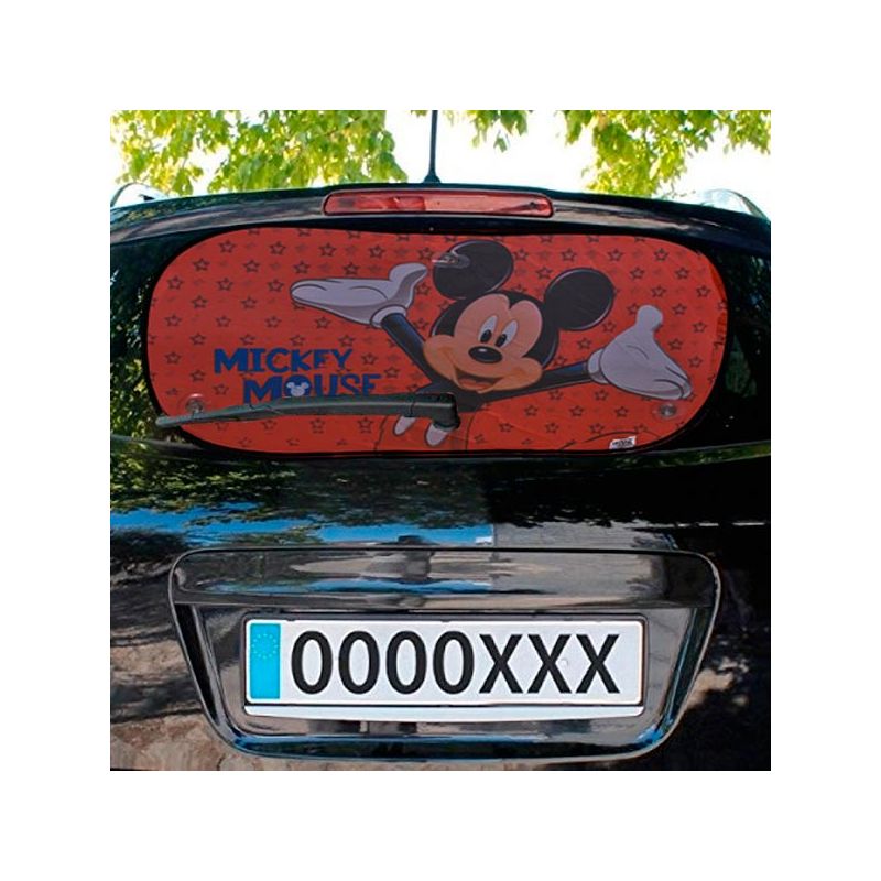 Image of Bakaji - Parasole Auto Tendina Mickey Mouse Topolino Protezione uv Posteriore 80 x 40 cm