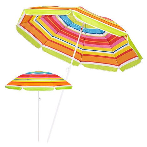 Ombrellone mare portatile molto leggero alluminio spiaggia tenda 160 cm  Piuma