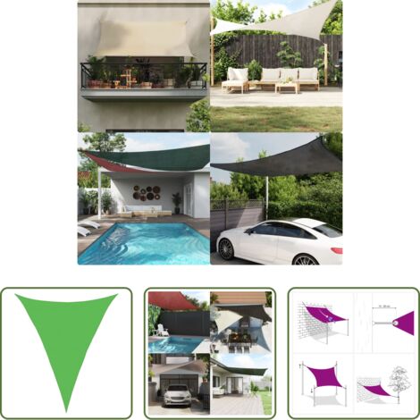 Parasole in HDPE -  Vela Parasole 160 g/m² Verde Chiaro 5x6x6 m in HDPE